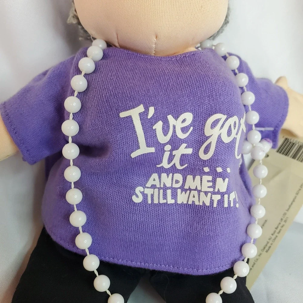 Russ Old timer Spicy Woman Doll I've got it and men want It Humor Plush Birthday